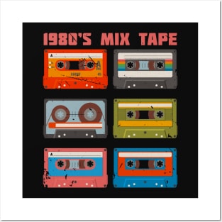 1980s mix tape collection Posters and Art